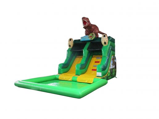 Kleine Rutsche mit Pool Dino Bild